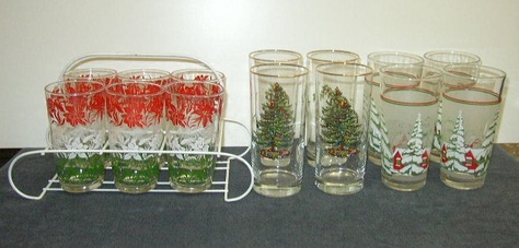 Vintage, Seasonal Glasses