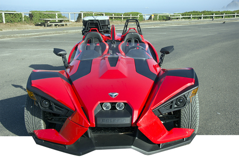 2015 Polaris Slingshot® SL, a 3-wheeled, open-air roadster