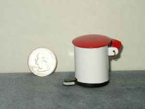 #1 Miniature Dollhouse Lift-Top Trashcan