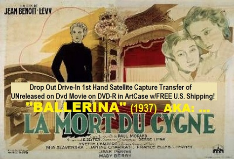 Ballerina (1937) DVD-R of UNreleased on dvd movie in ArtCase