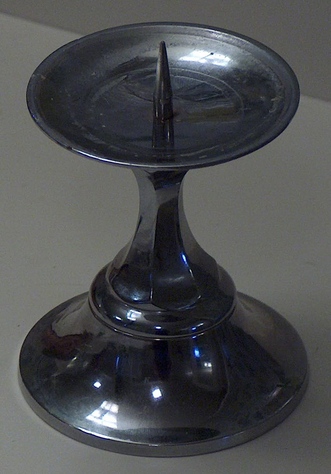 Silver Plated Pedestal Candle Holder