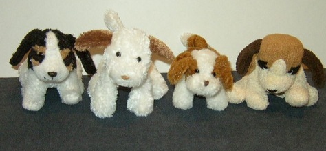 Miniature, Stuffed Puppies
