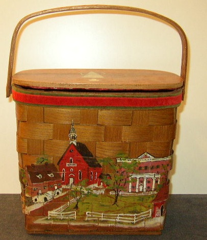 Old Salem NC - Farm Scene - Basketville Purse