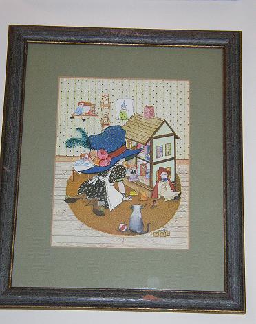 Set #4 Pic #3 Little Girl with Dollhouse