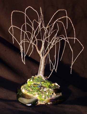 Steel Willow, Wire Tree Sculpture