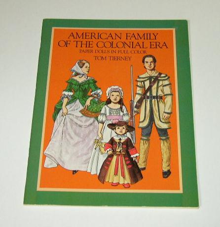 American Family of the Colonial Era Paper Dolls Book