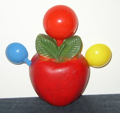 Item #1 - Chalkware Apple with Measuring Spoons