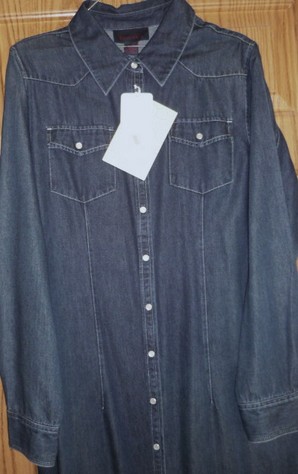 Denim & Co Jean Dress Size Large