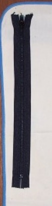 19" separating zipper