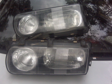 Front headlights diamante