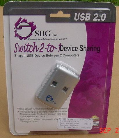 USB 2.0 Switch 2-to-1