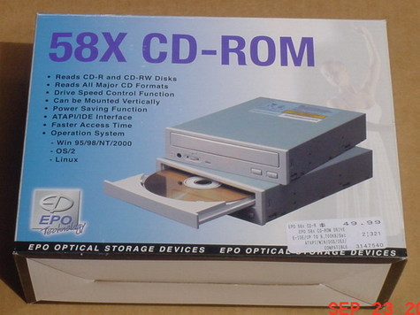 EPO 58X CD-ROM Model No. CR-858E