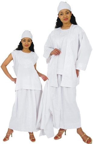 4 pc. White Set