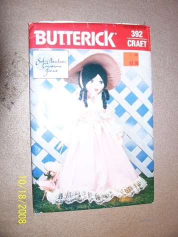 Butterick 392 doll pattern