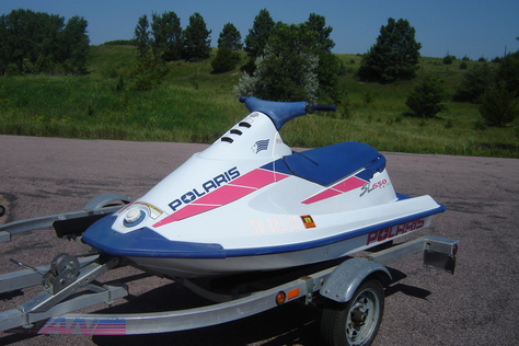 DEL JOHNKE'S JET SKI AND 2 PLACE ALUMINUM TRAILER