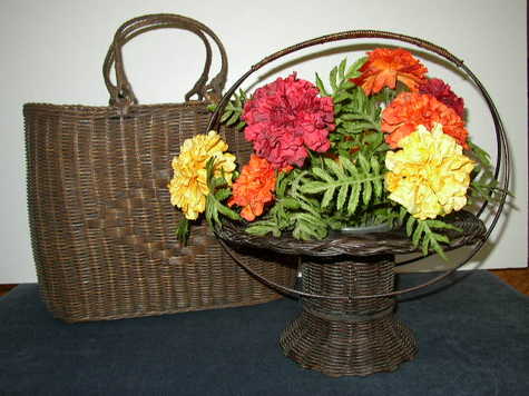 Items #1 & #2 - Antique, Wicker Baskets