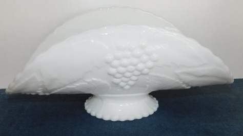 Milk Glass, Banana-Shaped, Fruit Dish