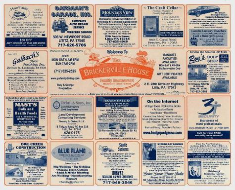 Reach a CAPTIVE AUDIENCE with our colorful ad placemats