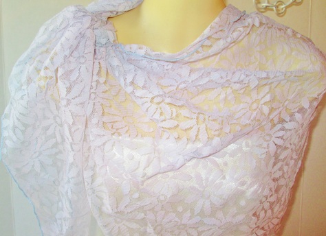 Italian Lace Scarf lavender