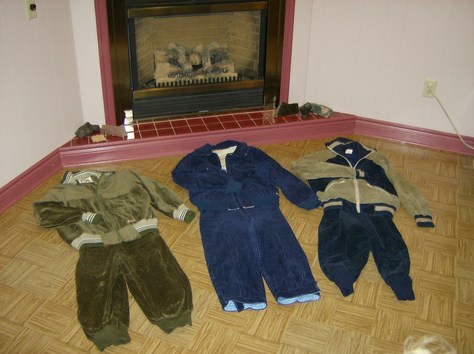 Left-to-right: outfits #1, #2, #3