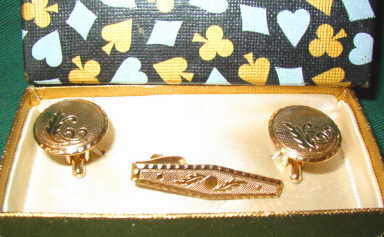 Golden cuff links
