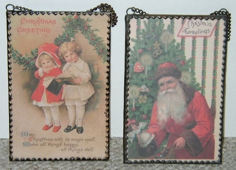 Victorian Christmas Greeting Decor