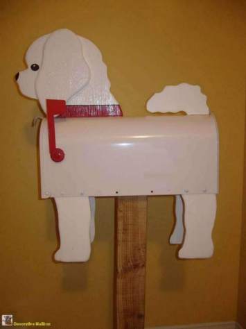 bichon frise mailbox