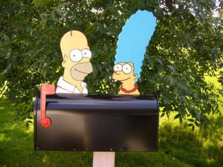 simpsons mailbox