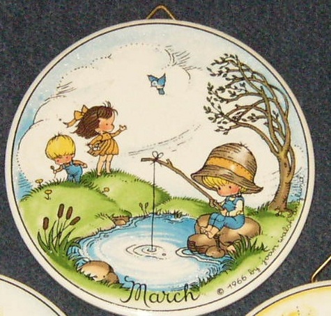 1966 Joan Walsh Anglund Porcelain Medallion