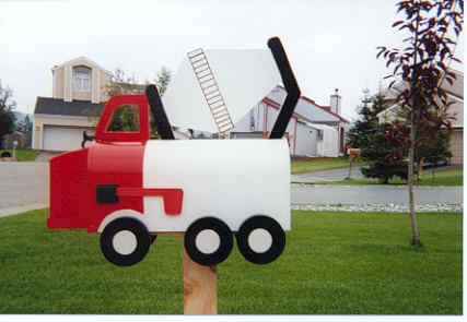 ciment truck mailbox