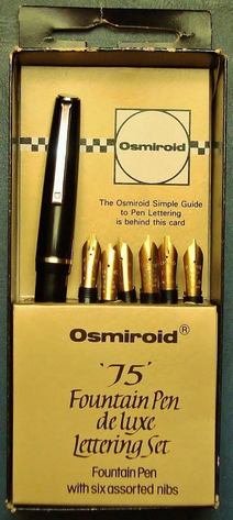 Osmiroid fountain pen set