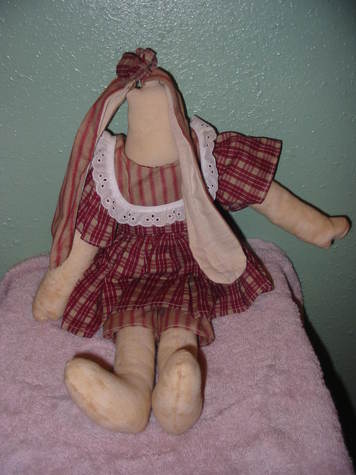 Minerva Bunny Doll Front View
