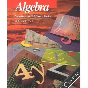 Algebra Structure and Method Book 1