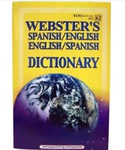 Websters Spanish English Dictionary